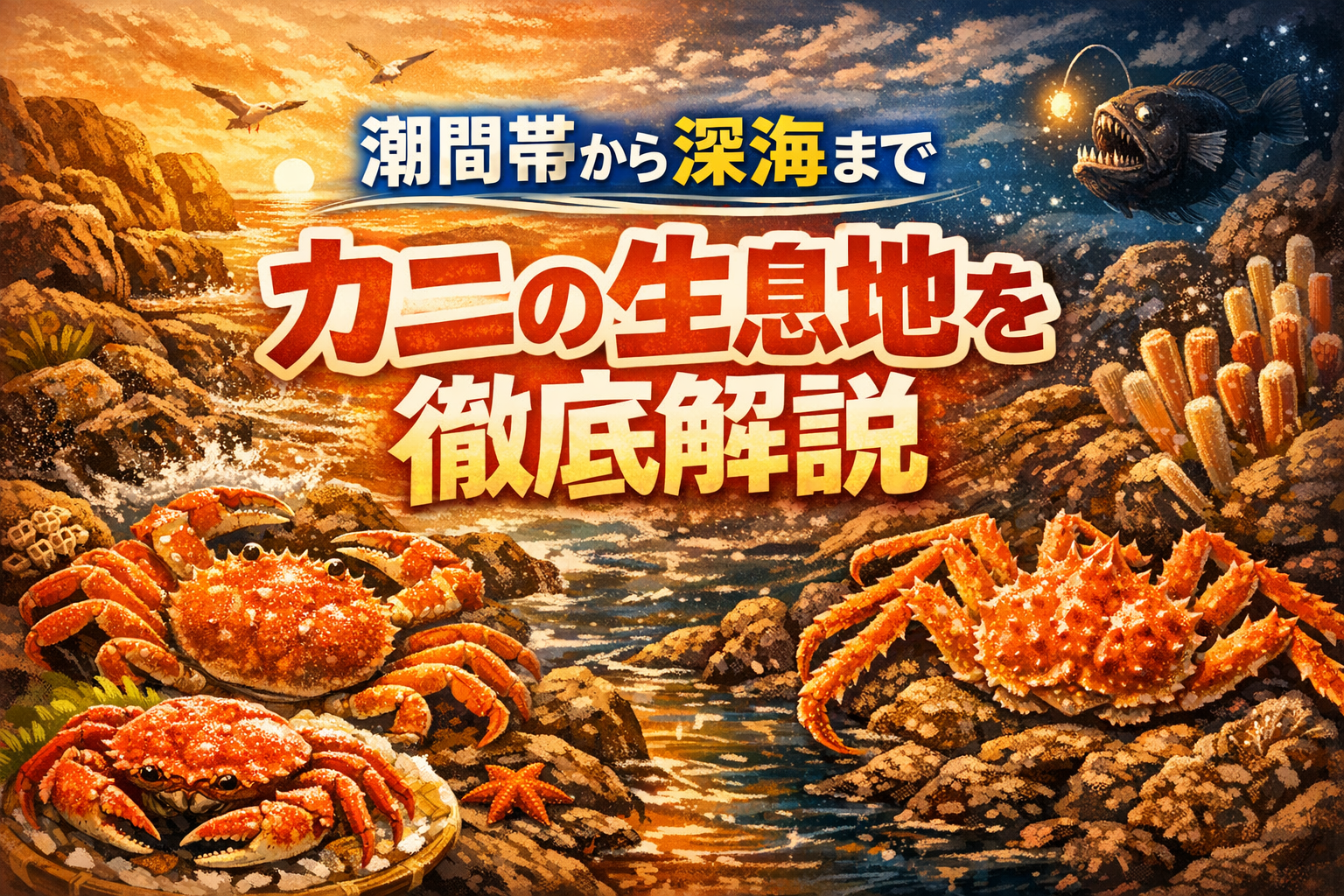 潮間帯から深海まで カニの生息地を徹底解説 - かにくる【蟹の通販おすすめ・比較・ランキングなら】
