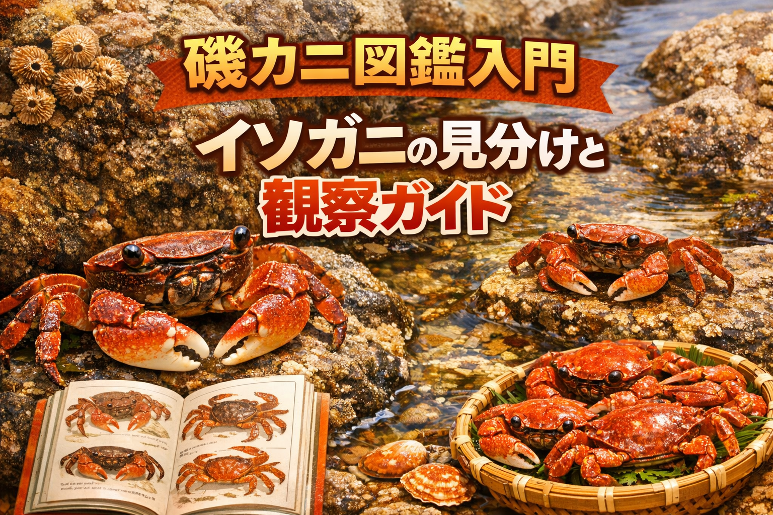 磯カニ図鑑入門イソガニの見分けと観察ガイド - かにくる【蟹の通販おすすめ・比較・ランキングなら】