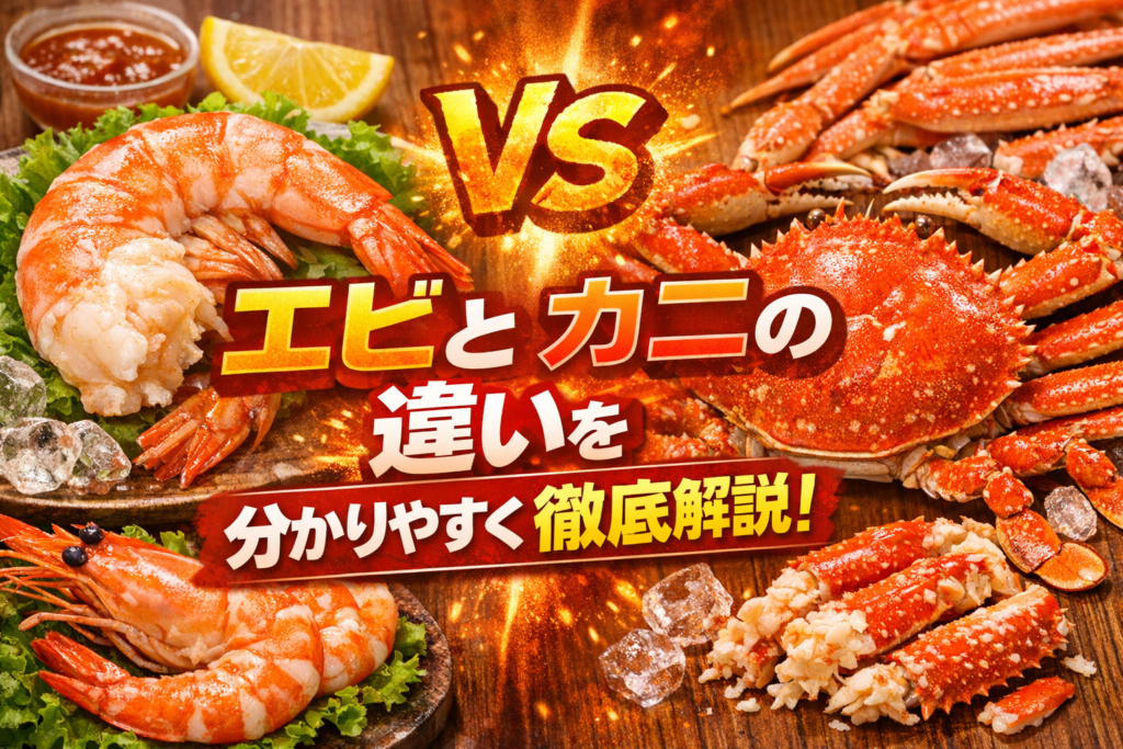 エビとカニの違いを分かりやすく徹底解説 - かにくる【蟹の通販おすすめ・比較・ランキングなら】